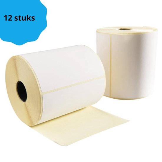 Verzendetiketten Zebra compatible - 102 x 152 mm - 12 rollen - 1000D - direct thermisch - 475 labels