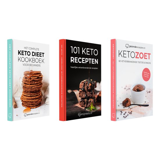 Boek: Keto compleet pakket - Keto Zoet - 101 Keto recepten - Het complete Keto boek - Keto dieet kookboek - Keto Zoet - Receptenboek - Kookboek - Keto dieet - Lekker en Makkelijk - Gezond - Het Keto Plan - Meer energie - Fitheid - Brood en Pasta, geschreven door Gezonderecepten.nl