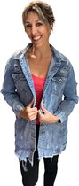 Oversized denim jackets maat 46