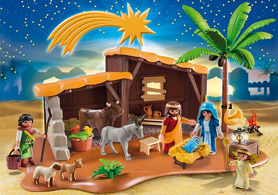 Winactie Playmobil grote kerststal 5588 - Mamaliefde