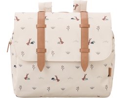 Fresk Boekentas voor Kinderen 4-6 jaar - 8.3 L - Rugzak Kind Meisje - Schooltas - Verstelbare Schouderriemen en Kliksluiting - Rugtas - Zandkleurig - Rabbit