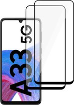 2x Screenprotector geschikt voor Samsung A33 5G – Full Screen Protector Tempered Glass