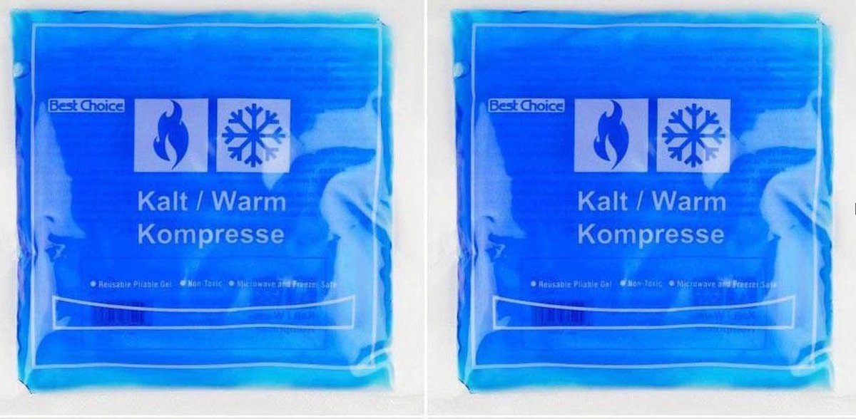 Goedkoopste Cold/Hotpack - 14 x 13 cm - voordeelset - 2 stuks!