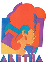 Poster - Aretha Franklin, Kleurrijke poster uit 1968, Premium Print