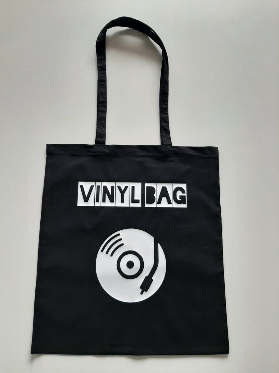 Vinyl bag - Bedrukte tas - Katoenen tas - Shopper - Bedrukte tassen - Shopping bag - Vaderdag kado - Elpee