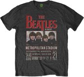 The Beatles - Minnesota 1965 Heren T-shirt - L - Zwart