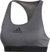 adidas Don't Rest Alphaskin  Sportbeha - Maat XS - Vrouwen - grijs/zwart