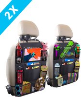 Autostoel Organizer met Tablet Houder - Set van 2 - Beschermhoes voor Kinderen - Beschermer Achterkant  - Universeel