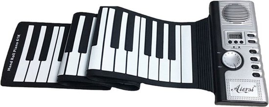Piano portable 61 touches enroulable en silicone souple et