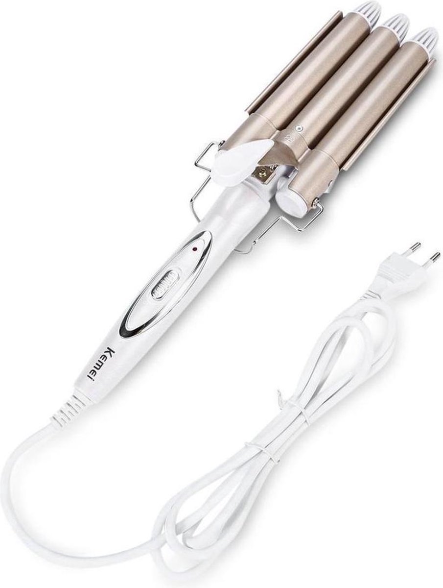 Kemei Professional Golvenkrultang – Krultang titanium tourmaline – Pearl pro curl 22 mm