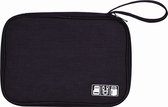Travel-Time Reistas Travel Bag - Elektronica Kabel Etui - Ideaal voor op vakantie - Handbagage voor Accessoires, Opladers, USB, Smartwatch Bandjes, Powerbanks, Make-up - Duurzaam 300D Polyester - Zwart - Waterafstotend