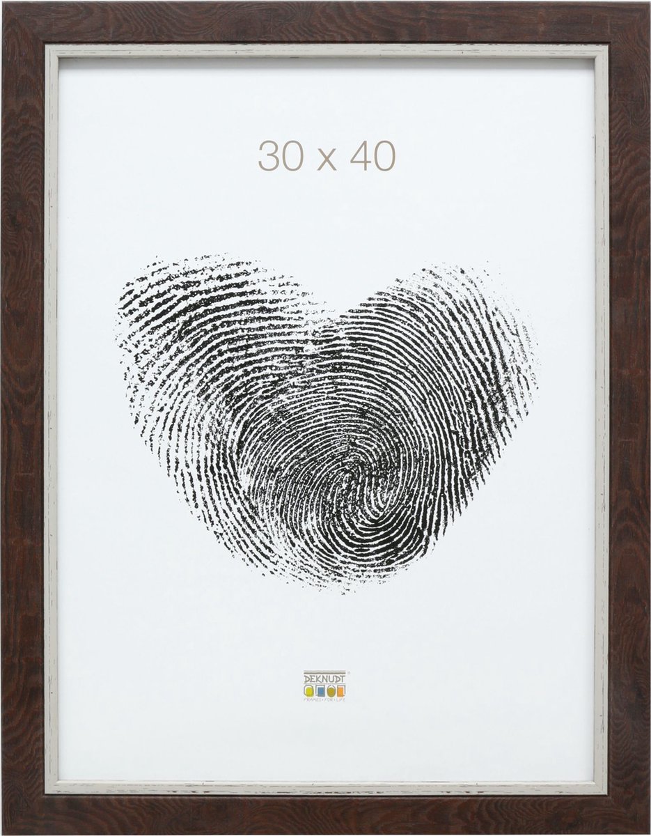 Deknudt Frames fotolijst S45VY2 - bruine houttint - voor foto 30x40 cm