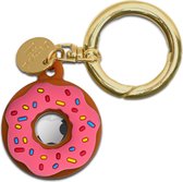 D&J AirTag Keychain Donut - Pour Apple AirTag - Rose - GPS - Tracker - Coque en Siliconen pour Apple Airtag - Airtag Holder - Hanger -