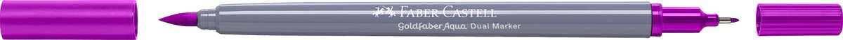 Faber-Castell - Duo aquarelmarker Goldfaber - helder magenta 228 - brush / 0,6mm - FC-164598