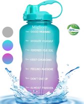 Migliore - Bidon 2 Liter - met Rietje - BPA Vrij - Sport