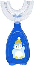 Tandenborstel kind-Handtandenborstel voor kinderen-2 tot 12 jaar-Zachte silliconen-Baby tandenborstel-Tandenborstel baby en peuter - U-Vormig - 360 graden-Bijtringen-peutertandenborstel-U vorm