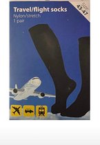 Compressiekousen - Vliegtuigsokken - Steunkousen voor op Reis – travel/flight socks - Reis Sokken – reis/vliegtuigsokken - Compressie Kousen – Reiskousen – Travel Socks - Maat 43-4