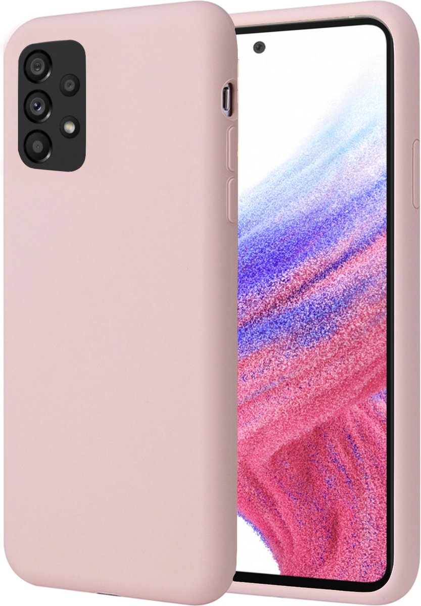 Hoesje geschikt voor Samsung A53 5G - Liquid Back Case Cover Rose