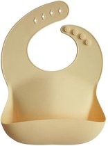 Bavoir bébé Mushie en silicone avec plateau de collecte | Ensoleillement | Sans phtalate BPA| lavable