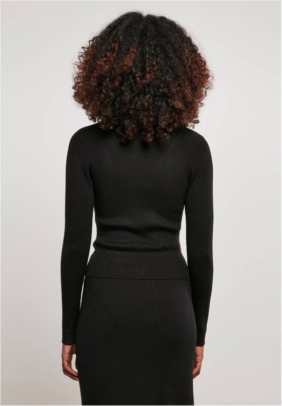 Cardigan Urban Classics - XXL- Tricot côtelé court Zwart