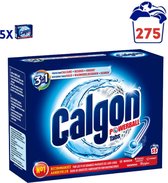 Calgon 3 in 1 Powerball Tabs Wasmachine Reiniger en Anti kalk - 55 Tabletten x5
