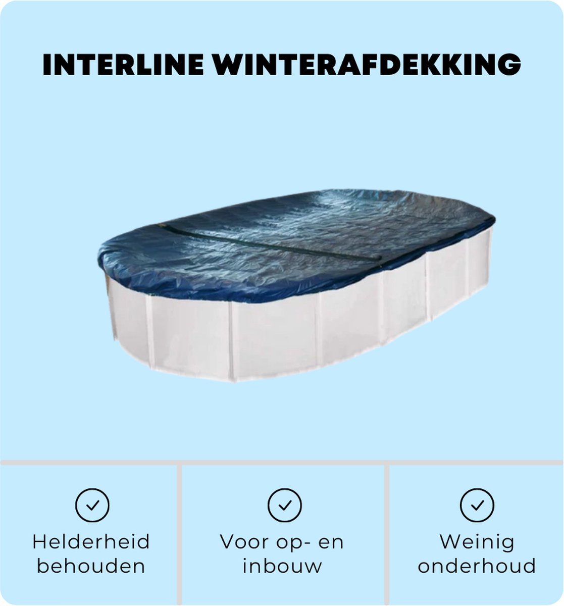 Interline Bâche d’hivernage - Ovale - 975 x 490 cm