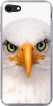Geschikt voor iPhone 7 hoesje - Jongens - Adelaar - Amerikaanse zeearend - Vogel - Portret - Snavel - Ogen - Siliconen Telefoonhoesje