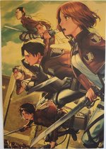 Attack on Titan Collage II Anime Manga Vintage Poster 51x35cm.