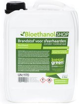 KieselGreen 5 Liter bio-ethanol bioethanol 96.6% zuivere ethanol met dopkraan
