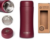 Retulp Tumbler - Thermosbeker - Thermosfles - Ruby Red - 300 ml - Koffiebeker - RVS