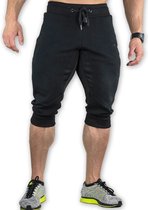 Joggingbroek heren driekwart zwart  XL