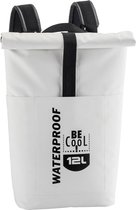 BE CooL TUBE Backpack 12Ltr White | Rugzak koeltas | Premium |zeiltas | strand | Coolingbag | Wit