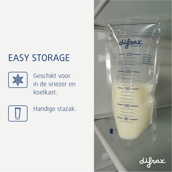 Difrax Moedermelk bewaarzakjes - 40 stuks — afbeelding 3