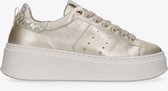 Tango | Joan 1-c platino gold leather sneaker - bone white sole | Maat: 40