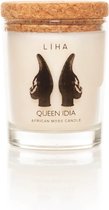 LIHA | Queen Idia Kaars | Coconut Wax | Lavendel | Hibiscus | Afrikaans mos | 90 g| Katoenen lont