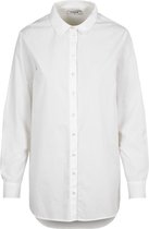 Pieces PCRIVA LS SHIRT D2D Dames Overhemd Wit - Maat XS