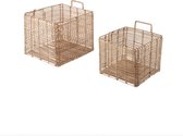 SUMBA RATTAN BASKET SQUARE set van 2