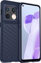 OnePlus 10 Pro Hoesje - Mobigear - Groove Serie - TPU Backcover - Blauw - Hoesje Geschikt Voor OnePlus 10 Pro