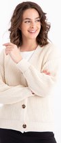 Beige Vest van Je m'appelle - Dames - Maat Maat L/XL - 1 maat beschikbaar