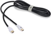 PowerA 1520481-01, 3 m, HDMI Type A (Standard), HDMI Type A (Standard), Canal de retour audio (ARC, Audio Return Channel), Noir, Gris