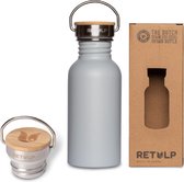 Retulp Urban - Waterfles - Drinkfles - 500 ml - Light Grey - RVS