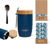 Retulp Big Mug - Thermos - Lunchbox - 500 ml - Acier inoxydable - Premium Blue