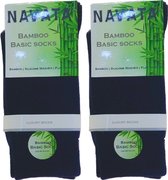 Navata Bamboe Sokken - 2 paar - Marineblauw - 35-38 - Naadloos en Zacht