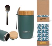 Retulp Big Mug Premium Green - Lunchpot - Thermos - Lunchbox - 500 ml - RVS - Groen