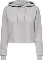 Only Play Cropped Hoody - Dames - Gull Gray Grijs - maat S