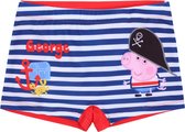 Rood-marineblauwe zwembroek voor jongens - George Peppa Pig / 116-128