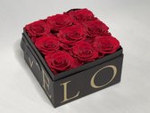 Echte Rozen - Valentijn cadeau - Rozen in Doos - Geschenk - Huwelijks geschenk - Moederdag Cadeau - Rode Roos - Droogbloemen