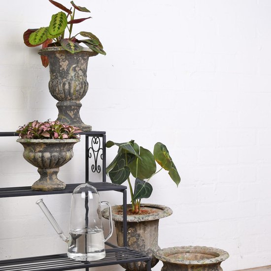 Esschert Design Keramiek bloempot set van 3 blauw (AC01, 8714982022425 Esschert Design Keramiek bloempot set van 3 blauw (AC01, 8714982022425