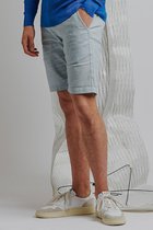 Haze & Finn Broek Linen Short Ma17 0506 Blue Fog Mannen Maat - XL