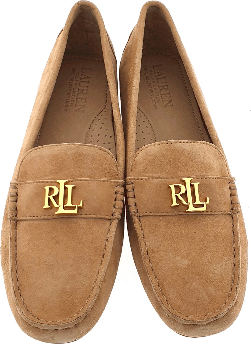  LAUREN Ralph Lauren Wynnie Nappa Leather Loafer Vintage  Burgundy 8 B (M)